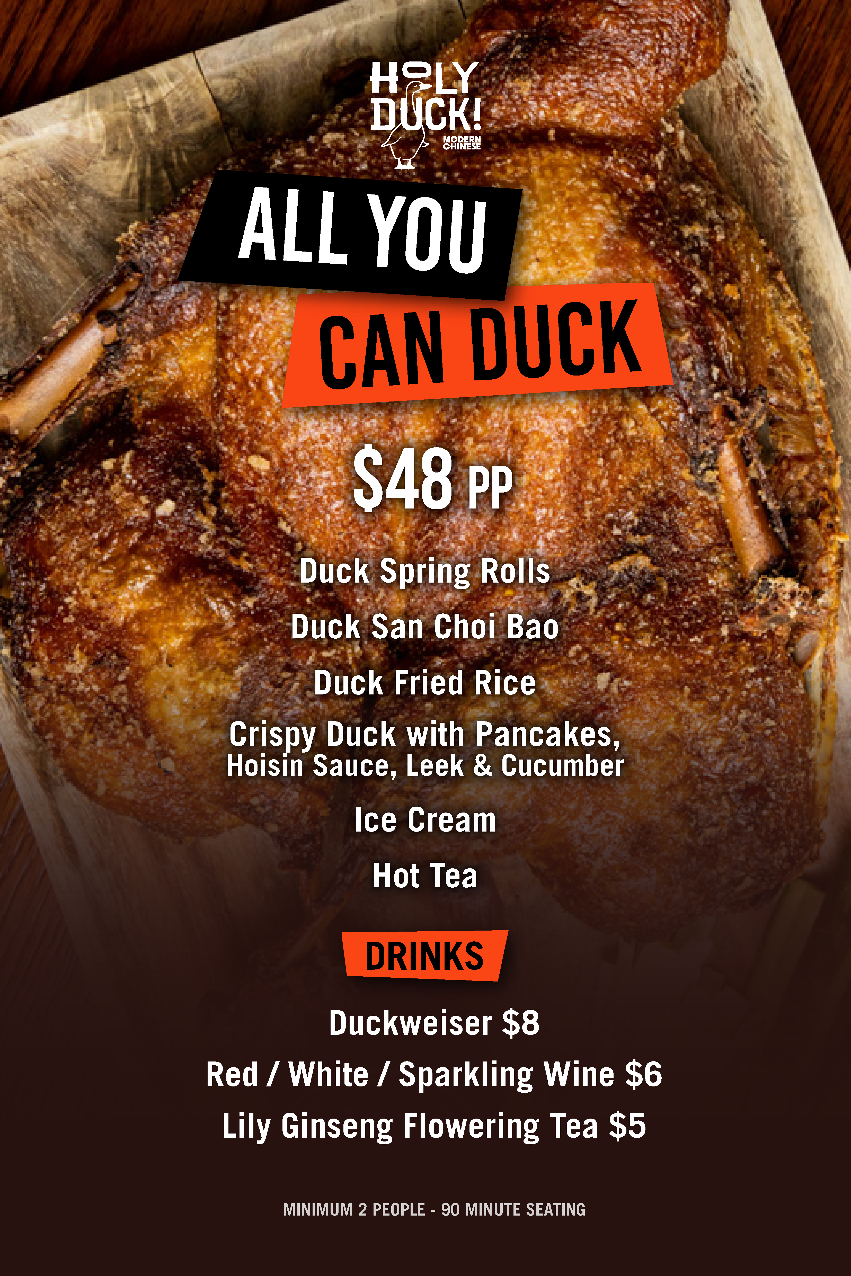 All You Can Duck Menu